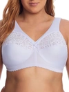 Glamorise Magiclift Cotton Support Wire-free Bra In Lilac