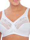 Glamorise Women's Full Figure Plus Size Magiclift Wirefree Minimizer Support Bra 1003 In White