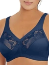 Glamorise Magiclift Seamless Silhouette Minimizer Support Bra In Blue