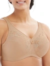 Glamorise Women's Full Figure Plus Size Magiclift Wirefree Minimizer Support Bra 1003 In Cafe