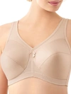 Glamorise Women's Full Figure Plus Size Magiclift Active Wirefree Support Bra 1005 In Cafe
