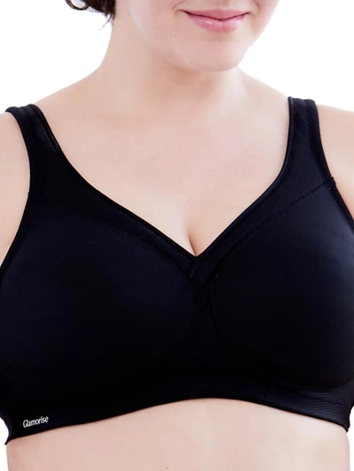 Glamorise Everyday Magiclift Smooth Wire-free Bra In Black