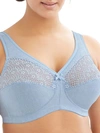 Glamorise Magiclift Wire-free Moisture Control Bra In Light Blue Heather