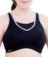 Glamorise No-bounce Cami Wire-free Sports Bra In Black Logo