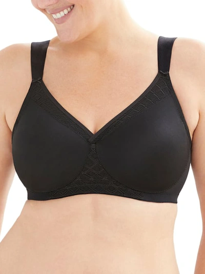 Glamorise Magiclift Seamless Wire-free Bra In Black