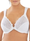 Glamorise Wonderwire Front-close Bra In White