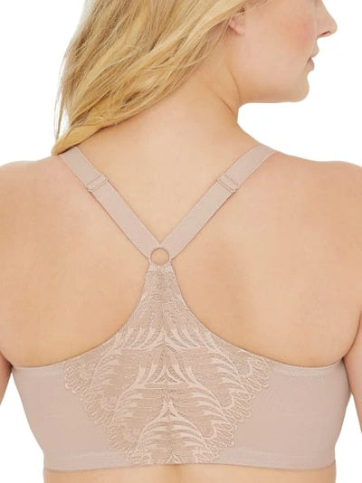 Glamorise Wonderwire Front Close T-back Bra In Cafe