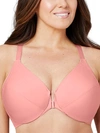 Glamorise Women's Plus Size Front Close Wonder Wire Bra With Smoothing Back 1247 In Apricot
