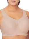 Glamorise No Limits High Support Underwire Sports Bra In Cafe