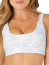 Glyder Splendid Sports Bra In Blue Tie Dye