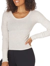 Glyder Comfort Rib Knit Lounge Top In Oatmeal
