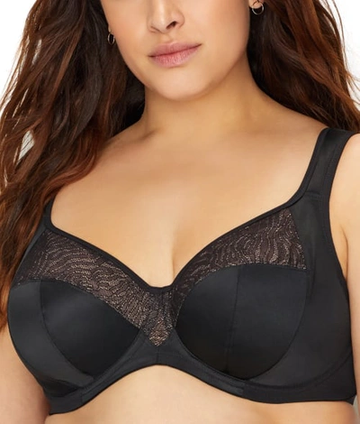 Goddess Heather Comfort Side Support Bra In Black