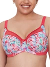 Goddess Kayla Side Support Bra In Watercolor