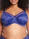 Goddess Kayla Full Figure Underwire Bra In Purple Cascade