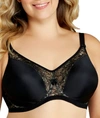 Goddess Yvette Full Figure Molded Underwire Bra In Black
