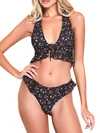 Hauty Halter Bralette And Underwear 2pc Set, Online Only In Black
