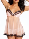 Jezebel Ruffles Galore Babydoll Set In Pink