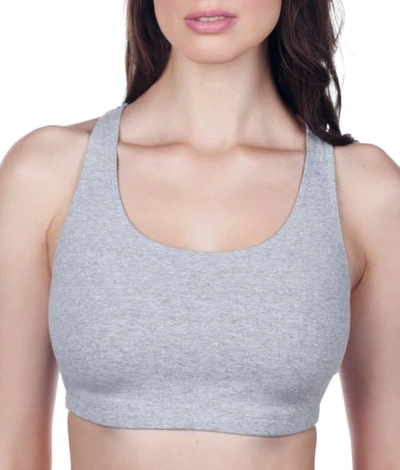 Leading Lady Everyday Wire-free Sports Bra In Heather Grey