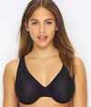 Le Mystere Second Skin Convertible Underwire Demi Bra In Black