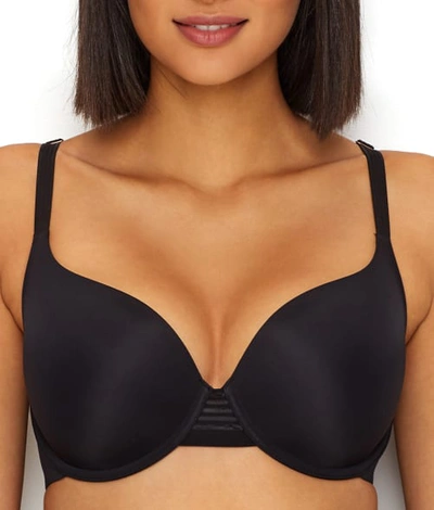 Le Mystere Second Skin Back Smoother T-shirt Bra In Dark Cherry