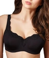 Le Mystere Dream Lace Tisha Full-figure Contour Bra In Black