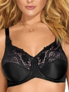 Lilyette By Bali Minimizer Comfort Lace Underwire Bra 428 In Black