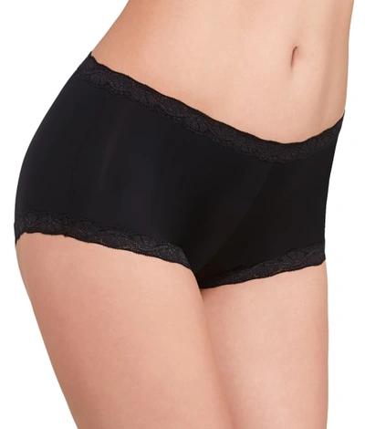 Maidenform Microfiber Boyshort In Black