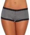 Maidenform Lace Trim Microfiber Boyshort Underwear 40760 In Classic Stripe