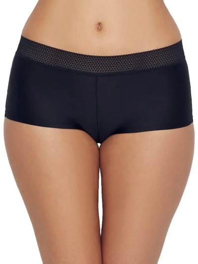 Maidenform Microfiber Boyshort In Lace Black