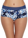 Maidenform Microfiber Boyshort In Navy Floral