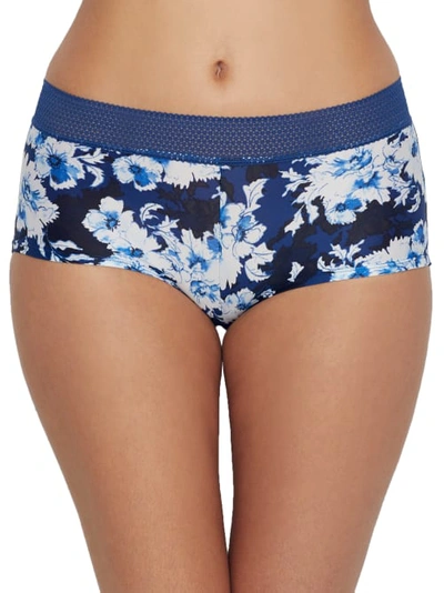 Maidenform Microfiber Boyshort In Navy Floral