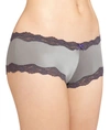 Maidenform Scalloped Lace Hipster In Steel Grey