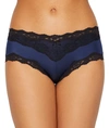 Maidenform Scalloped Lace Hipster Underwear 40823 In Navy,black