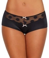 Maidenform Scalloped Lace Hipster In Black Dot