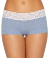Maidenform The Dream Cotton Collection Boyshort In Denim Heather