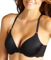 Maidenform One Fab Fit Extra Coverage T-back T-shirt Bra In Black