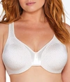 Olga Signature Support Satin Bra In Gardenia Dot Print