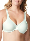 Olga Signature Support Satin Bra In Skylight