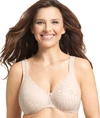 Olga Sheer Leaves Minimizer Bra 35519 In Butterscotch