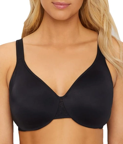 Olga Signature Support Minimizer Bra In Rich Black