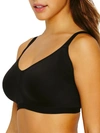 Olga Easy Does It Wire-free No Bulge T-shirt Bra In Black