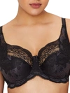 Panache Clara Side Support Bra In Charcoal,black