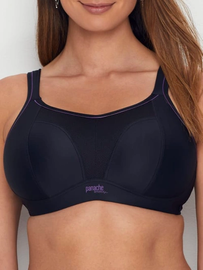 Panache Medium Control Wire-free Sports Bra In Black