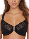 Paramour Angie Front-close Minimizer Bra In Black