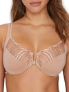 Paramour Angie Front-close Minimizer Bra In Warm Nude