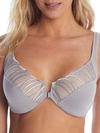 Paramour Angie Front-close Minimizer Bra In Gull Grey