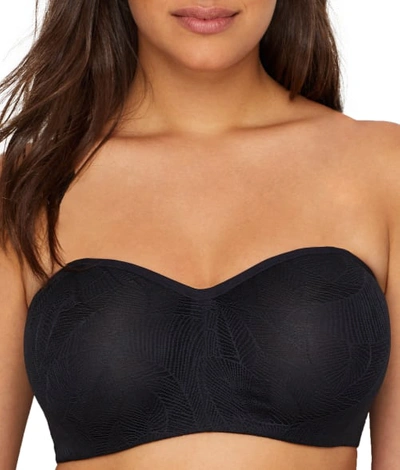 Paramour By Felina Delightful Full Figure Unlined Strapless Bra In Black