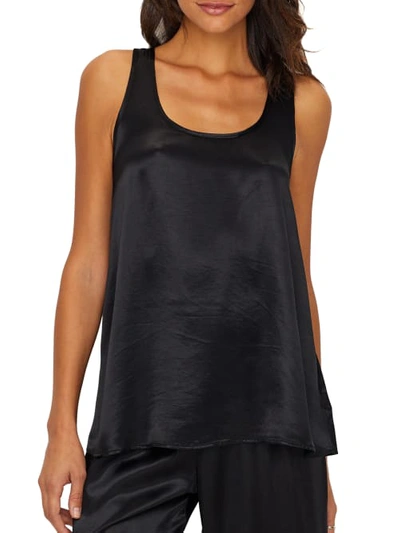 Pj Harlow Laura Satin Tank In Black