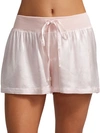 Pj Harlow Mikel Satin Boxer Short With Draw String In Blush