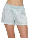 Pj Harlow Mikel Satin Sleep Boxer Shorts In Oxygen